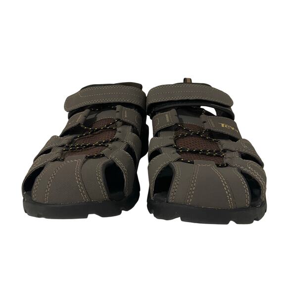 Teva Men\'s Forebay Fisherman Sport Sandals sz 12 Gray Brown main image 11